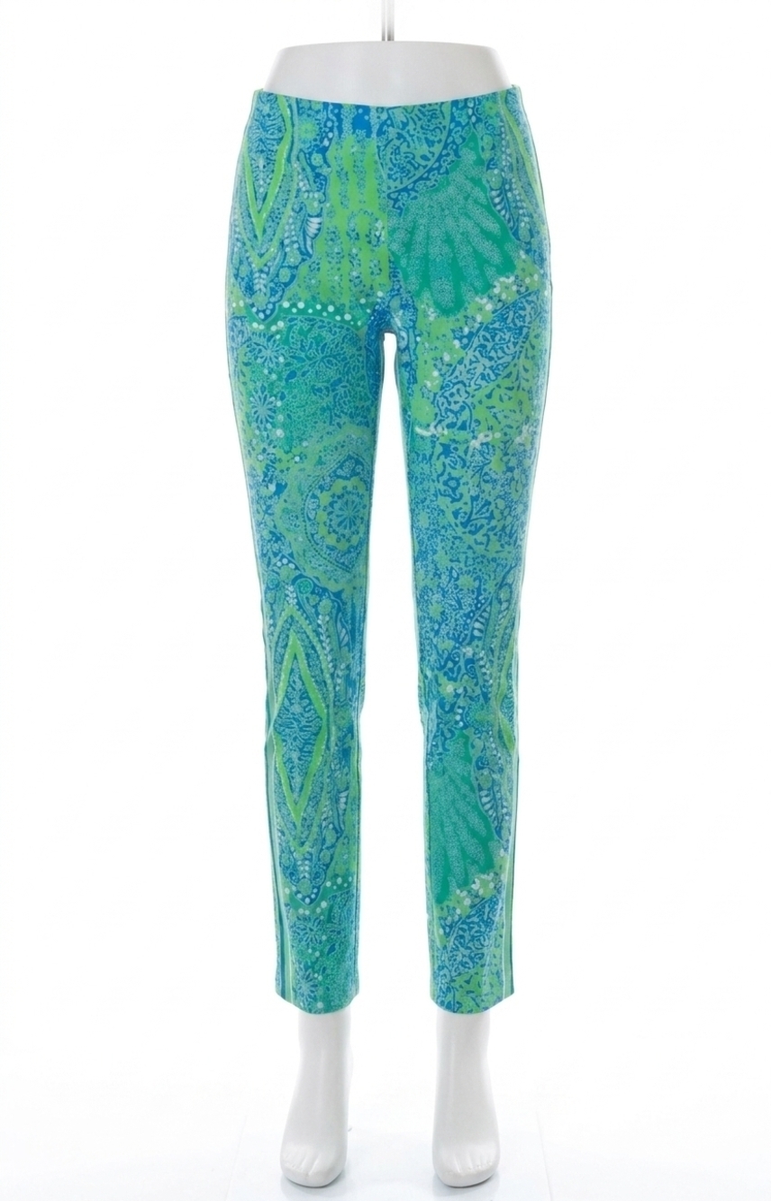 NEW GRETCHEN SCOTT women's gripeless pull on pants in grand bazaar